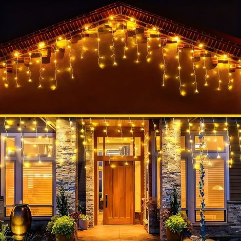 30M Solar LED Icicle Lights – Remote Controlled Waterproof String Lights